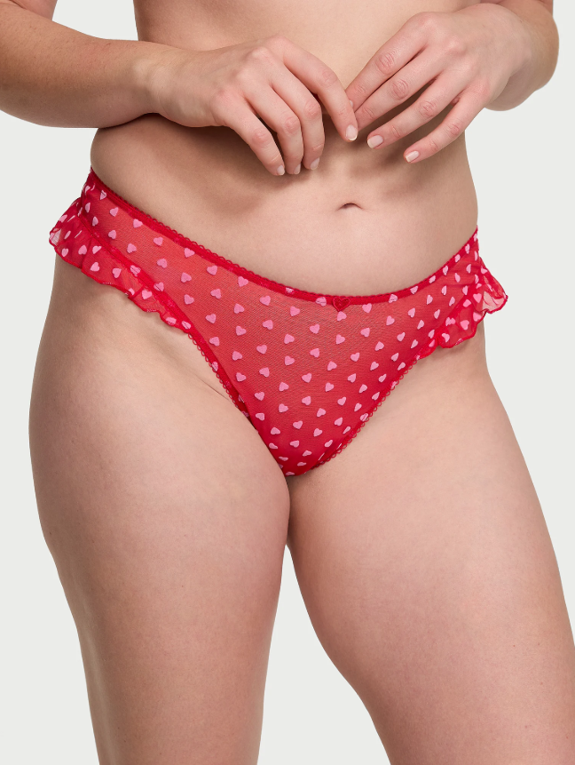 Colaless Victoria Secret  cavada con corte redondo en el frente Tease XL